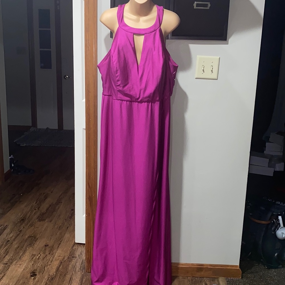 Pink Halter Formal Dress